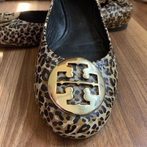 Cheetah print Tory Burch Reva flats